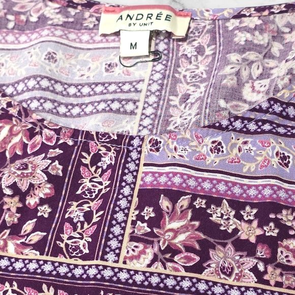 Andree By Unit Woman's Long Sleeve Blouse Top Shirt Size Medium (M) D41 - Picture 2 of 8